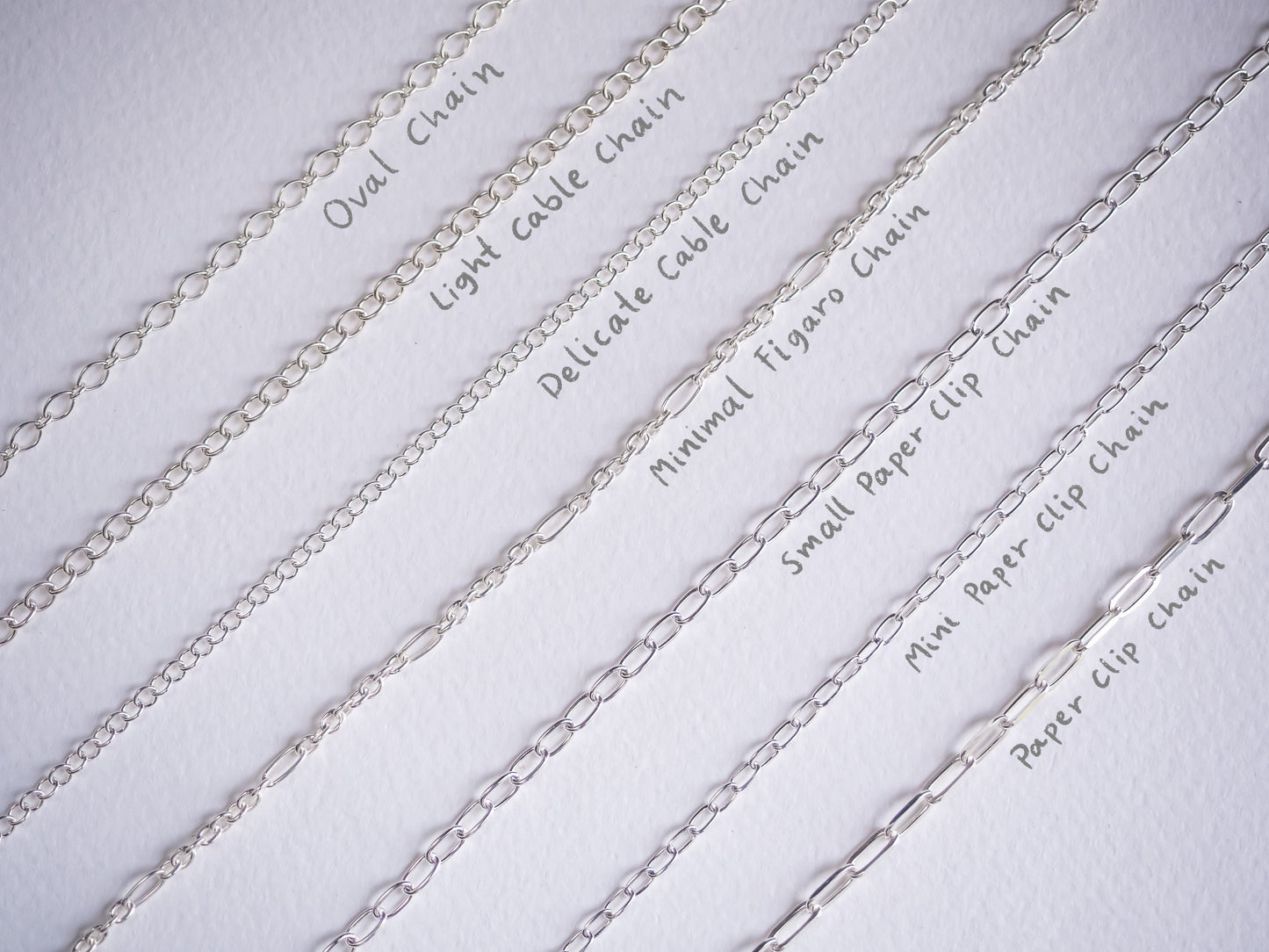Mini Paper Clip Chain Necklace