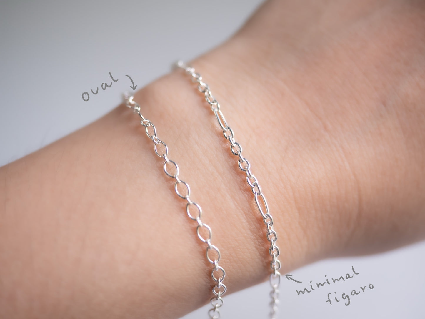 MInimal Figaro Chain Bracelet