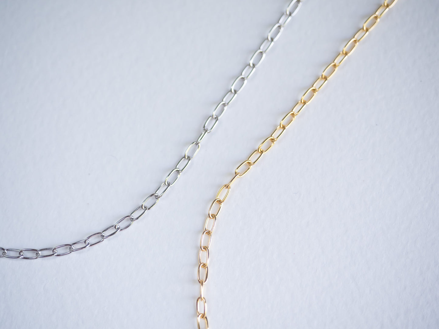 Mini Paper Clip Chain Necklace