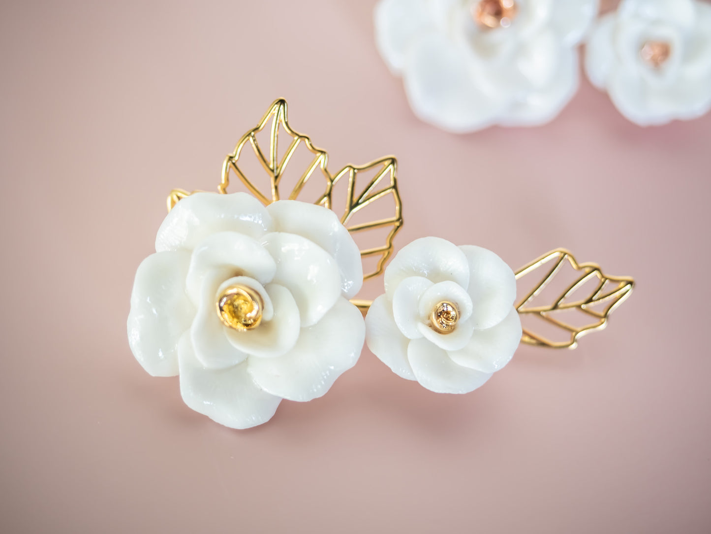 White Rose Brooch