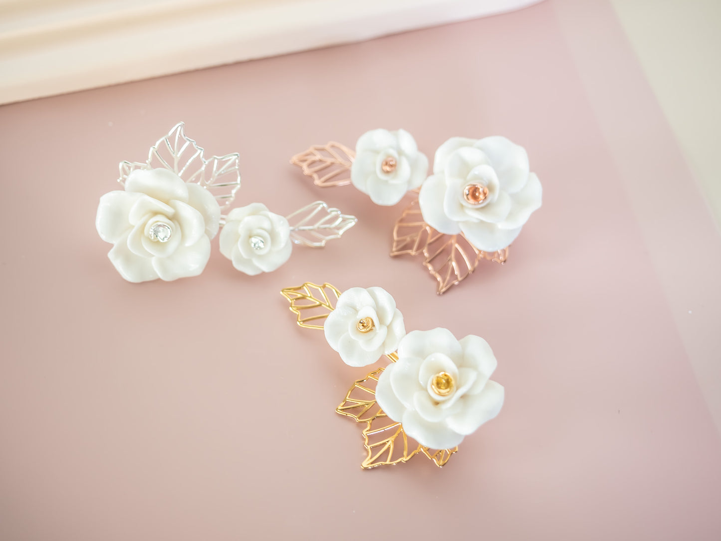 White Rose Brooch