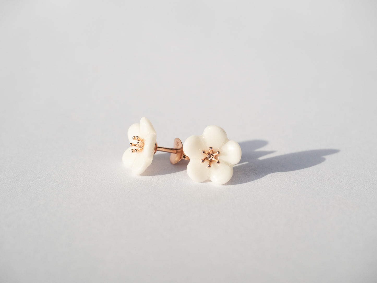 White Plum Blossom Earring