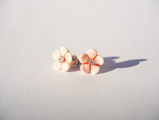 Pink Plum Blossom Earring