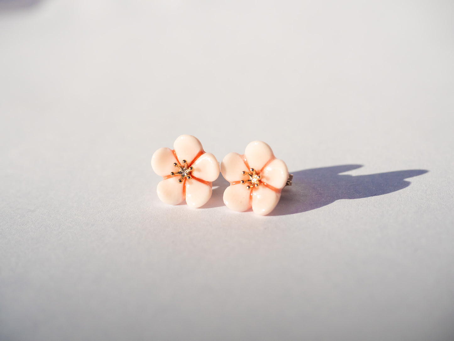 Pink Plum Blossom Earring