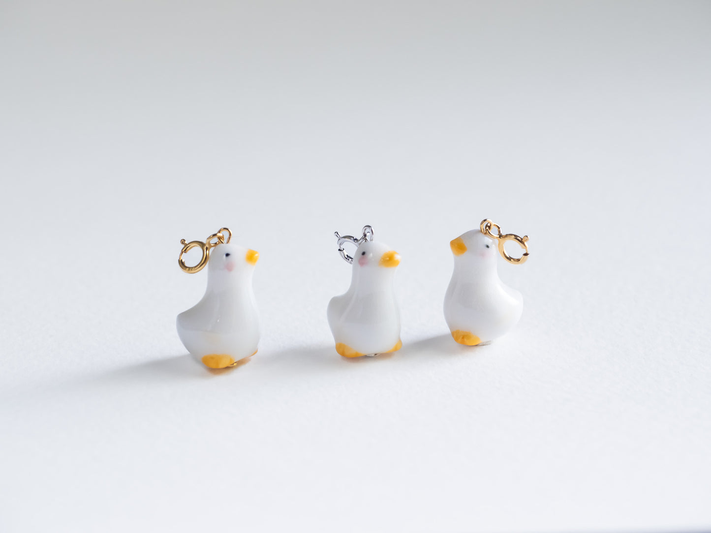 White Goose Charm