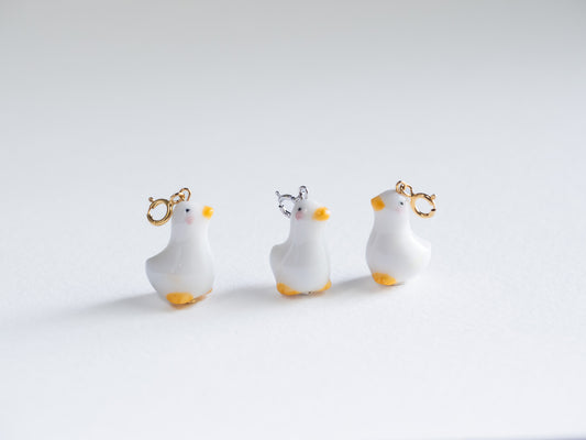 White Goose Charm